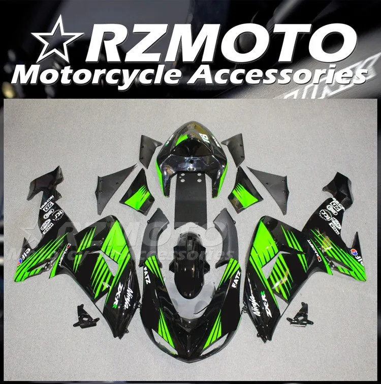 

Injection Mold New ABS Whole Fairings Kit Fit For Kawasaki Ninja ZX-10R 2006 2007 10R 06 07 Bodywork set Green cool