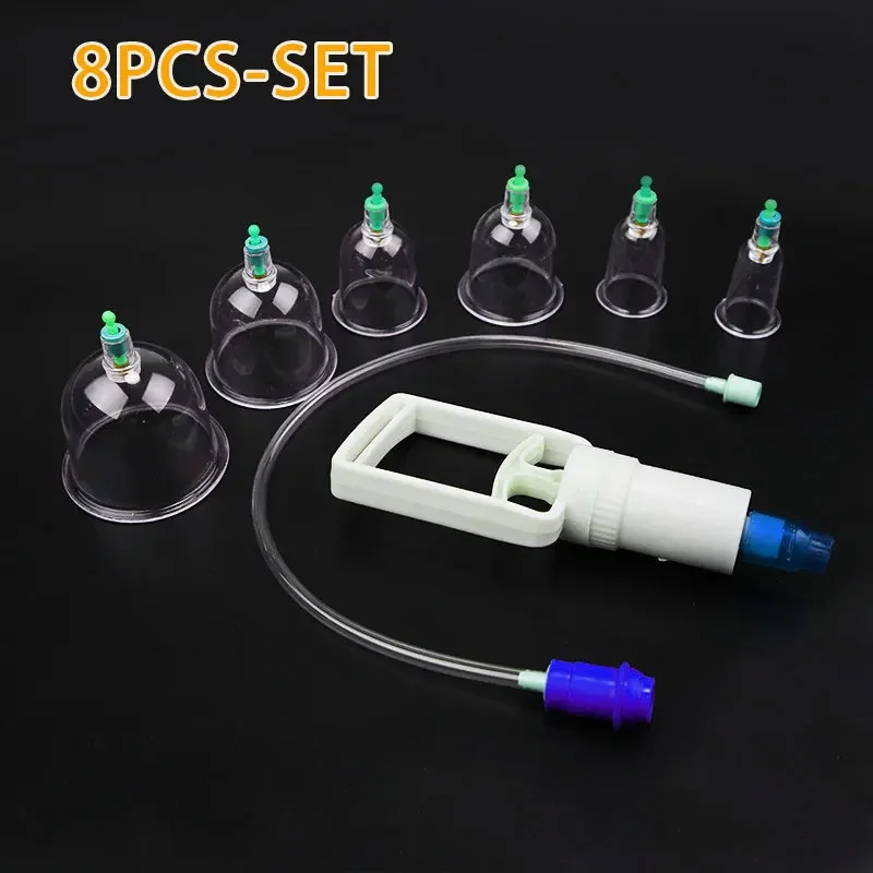 

Китайские медицинские вакуумные банки, 6/1 чашек, чашка для массажа, чашка для здоровья, присоска для целлюлита, устройство против целлюлита