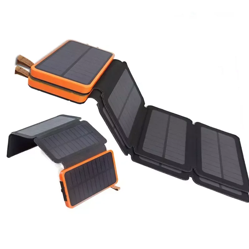 

NEW2023 KERNUAP 8W Solar battery 30000mah Portable Mobile bank Charger Outdoor Emergency External Batter