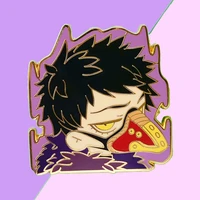 my hero academia over haul crow brooch metal badge lapel pin jacket jeans fashion jewelry accessories gift