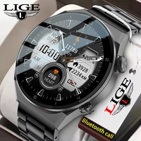 lige nfc smart watch ip68 waterproof sport fitness tracker heart rate sleep monitoring bluetooth call smartwatch for android ios