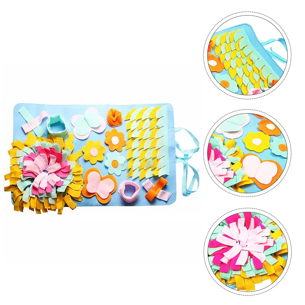

Mat Dog Pet Sniff Snuffle Training Feeding Pad Toys Cat Puppy Slow Eating Bowl Interactive Smell Puzzle