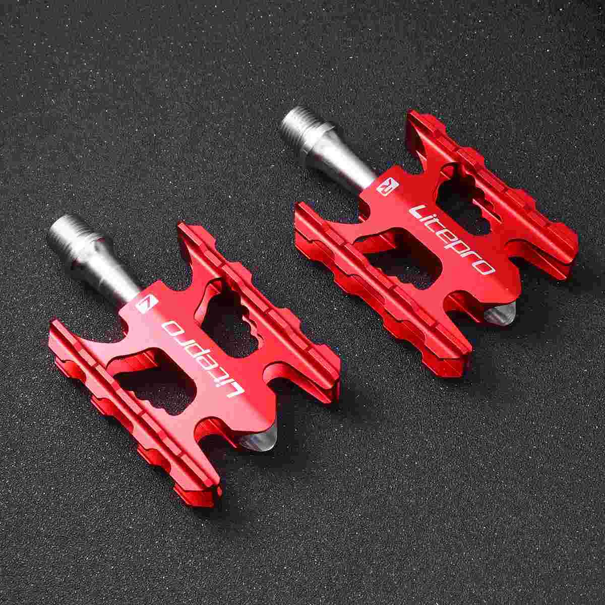 Ультралегкая педаль из алюминиевого сплава складная аксессуар (черный)