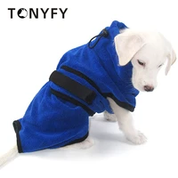 dog bathrobe pet drying coat microfiber absorbent beach towel for large medium small dogs cats warm fast dry dog bath supplies