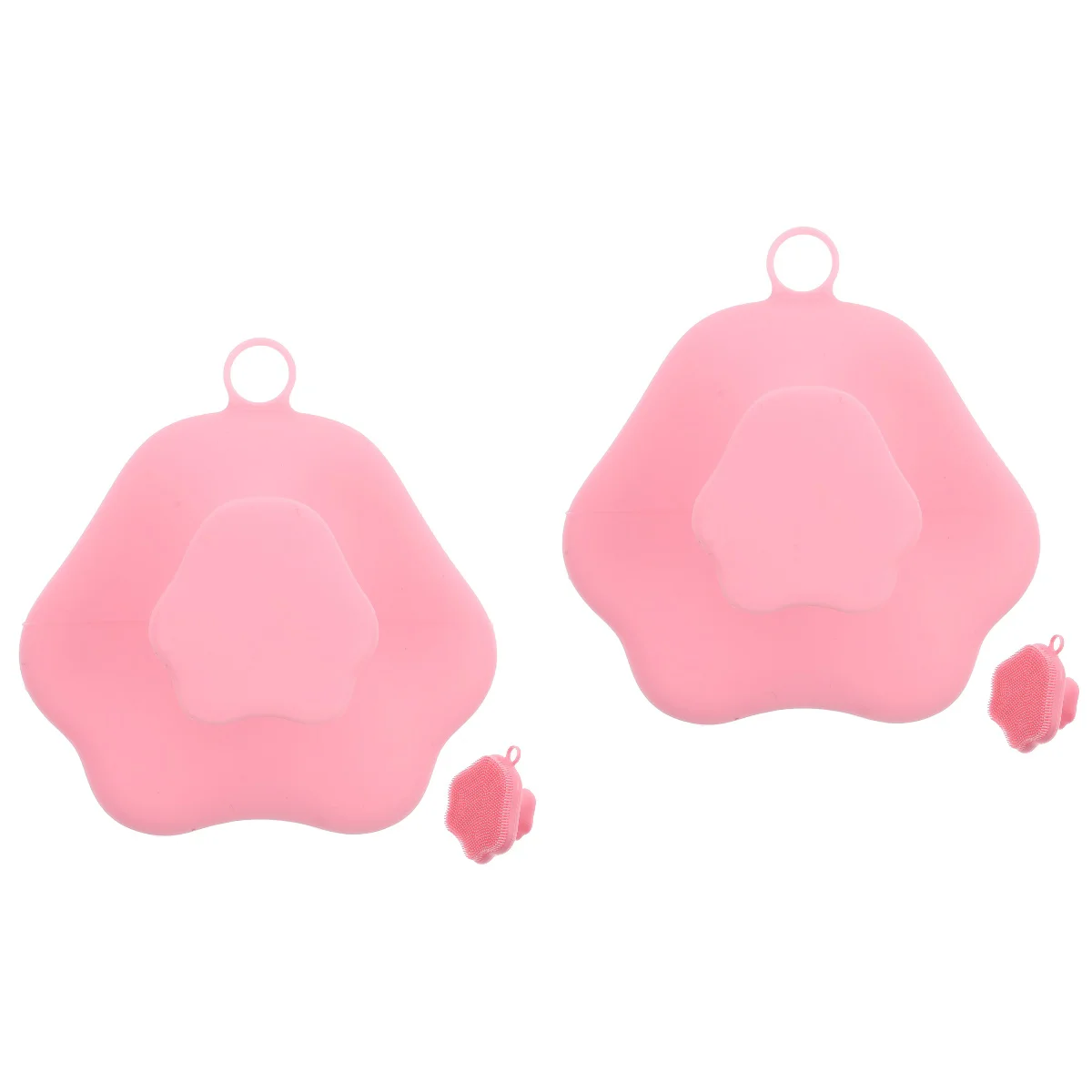 

2pcs Manual Facial Cleansing Brush Silicone Facial Scrubber Face Cleansing Brush Blackhead Face Exfoliator