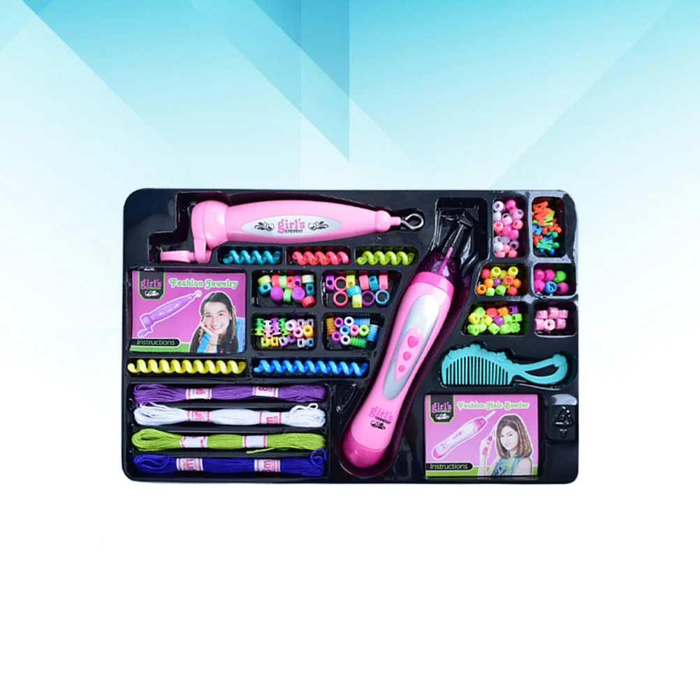 

Hair Braiding Tools 2 IN 1 Complete Hair Styling Braider Tool Accessories Colorful Hairdressing Kids Gift Party Favor