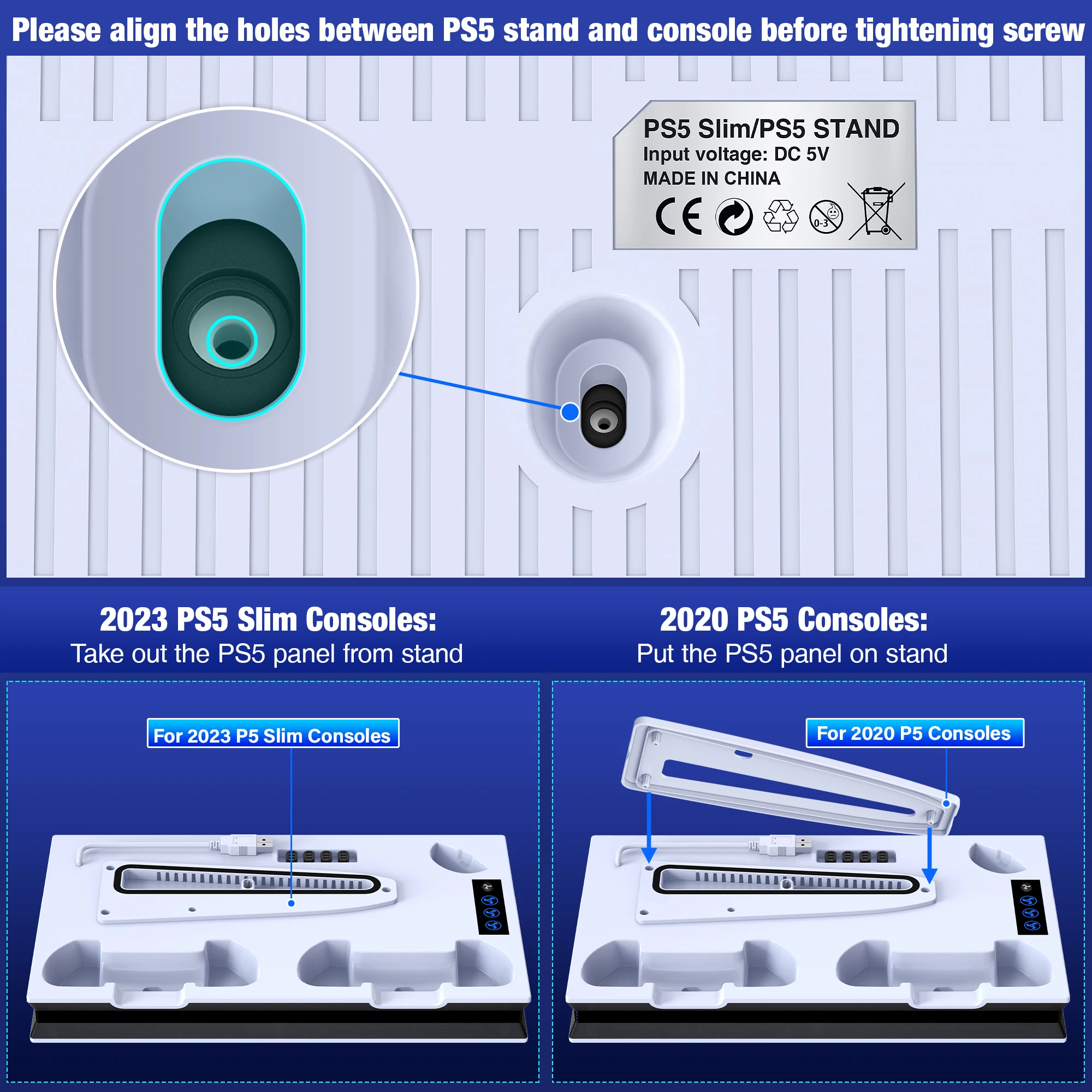 Вертикальная охлаждающая подставка для PS5