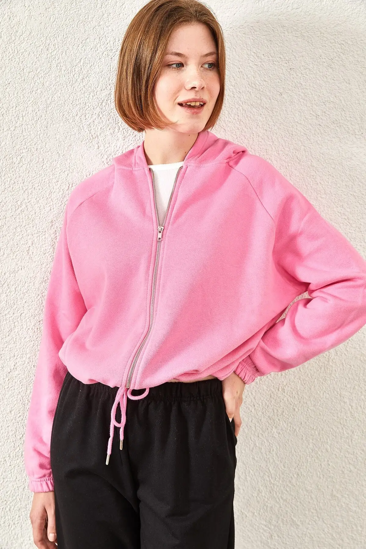

Women's Cardigan Cord Detailed Adjustable Hooded Casual Knitted Quality Fashion Cardigan Sweaters Loose Sweater Sweater Jumper