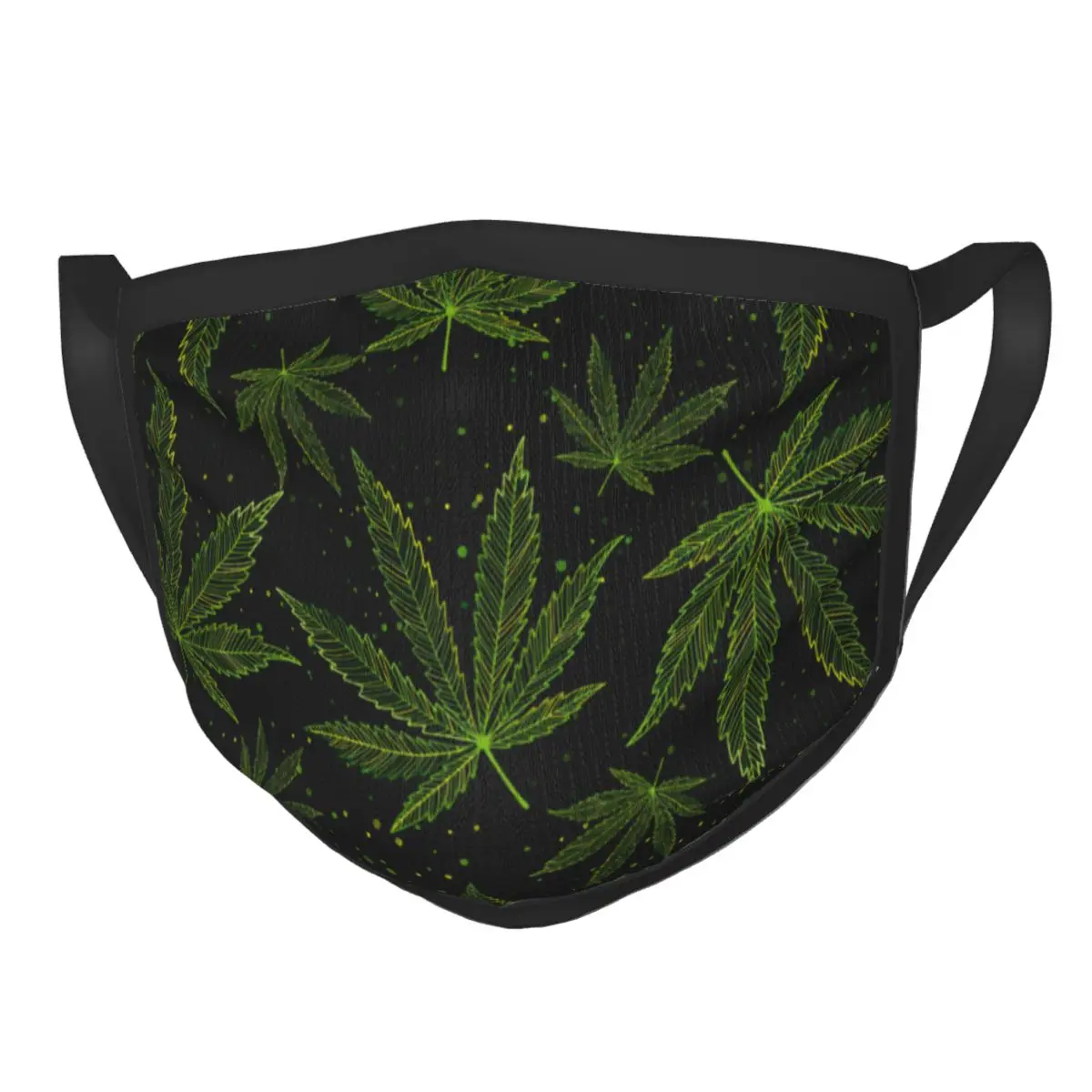 

Cannabis Leaves Reusable Mouth Face Mask Marijuana Weed Leaf Anti Haze Dustproof Mask Protection Cover Respirator Mouth Muffle