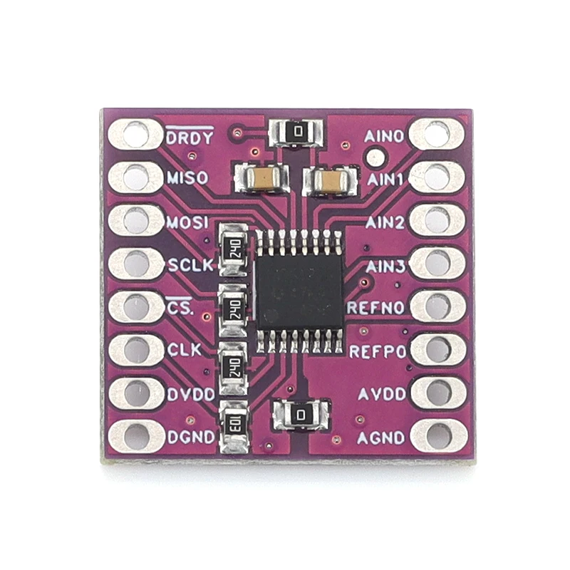 Фото Модуль ADC SPI с низким энергопотреблением, 16/24-битный аналого-цифровой преобразователь ADS1220 CJMCU-1220 №4