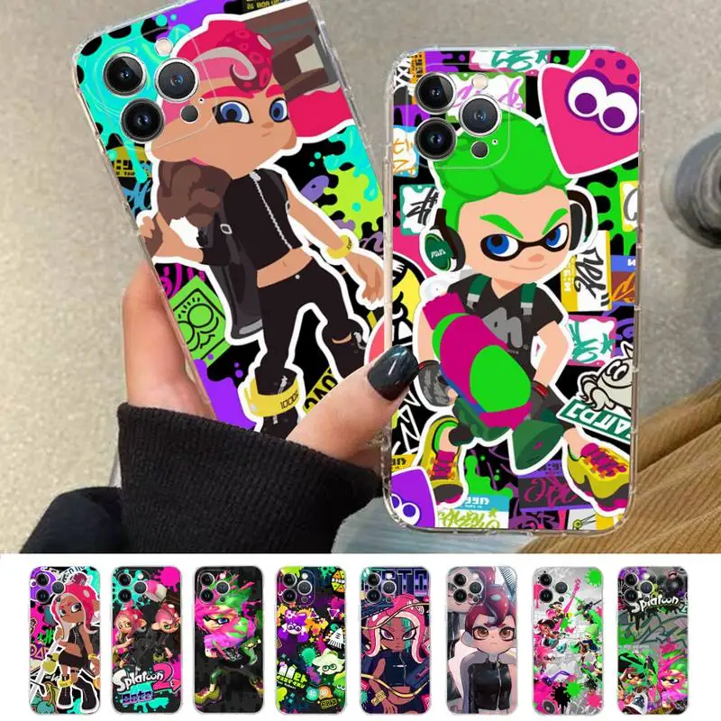 

Pearl Switch Splatoon 2 Phone Case Silicone Soft for iphone 14 13 12 11 Pro Mini XS MAX 8 7 6 Plus X XS XR Cover