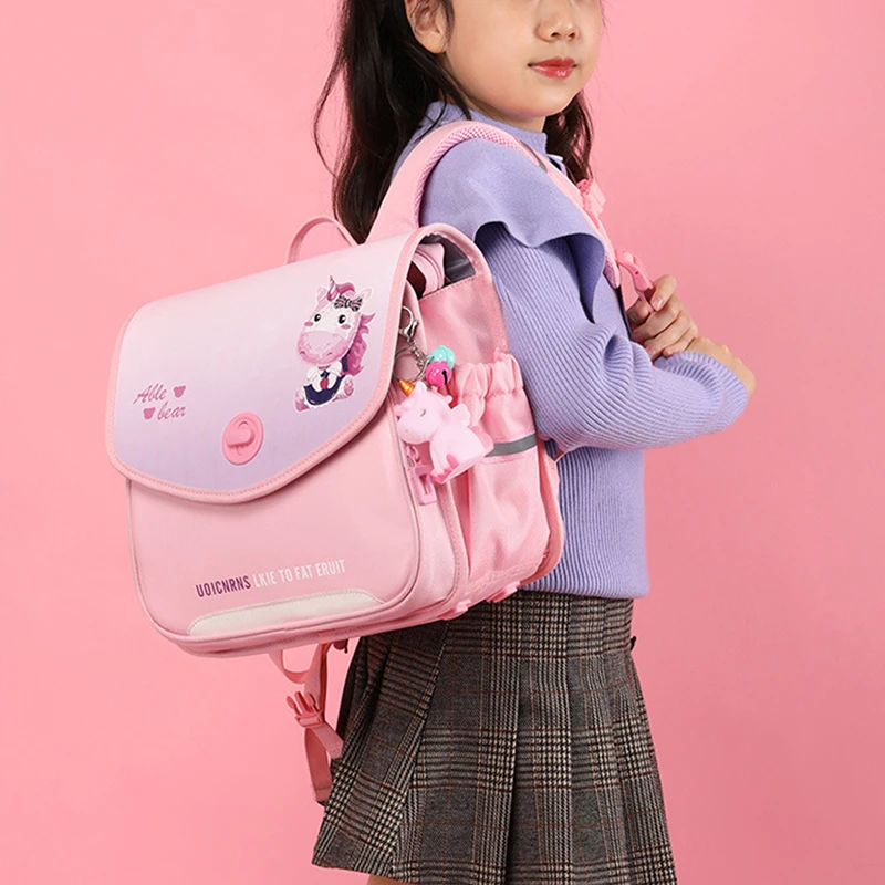 New Princess Girls School Bags Kids Backpacks Mochila Femenina Cartoon Pink Primary School Students Knapsack Children Bookbag