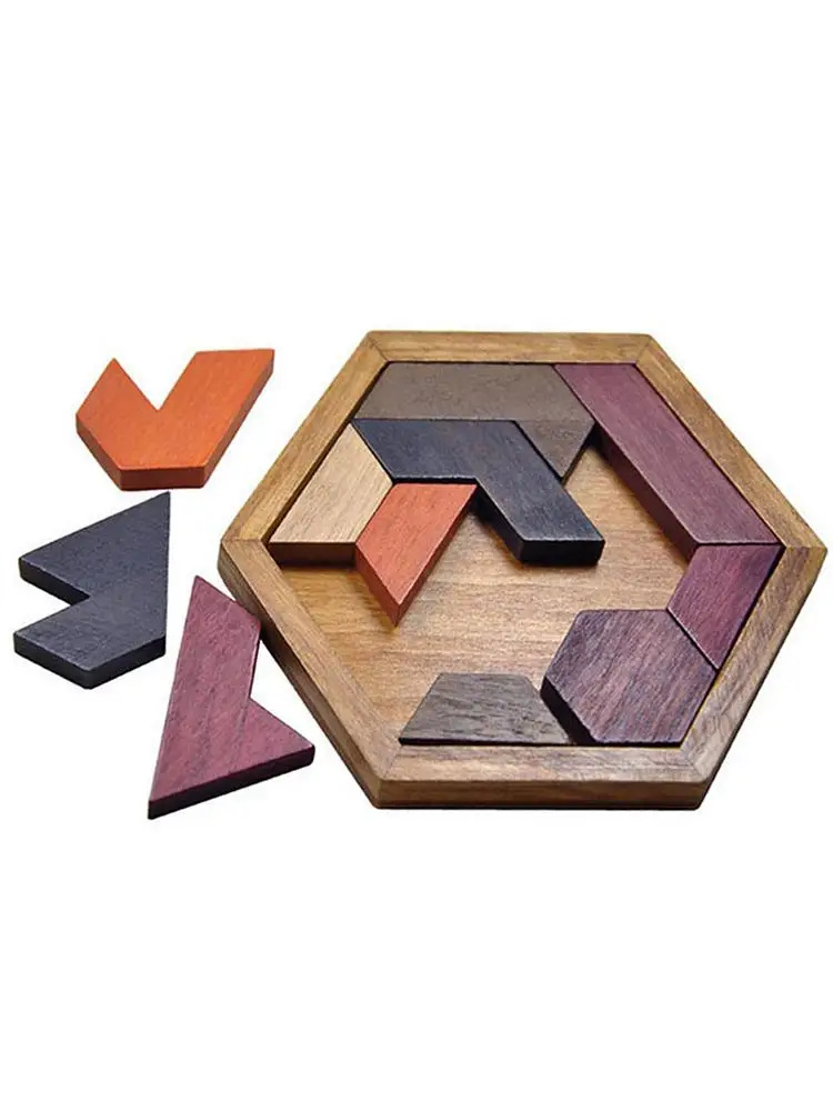 

Jigsaw Puzzle Toy Educational Hexagonal Shaped Chess Game
