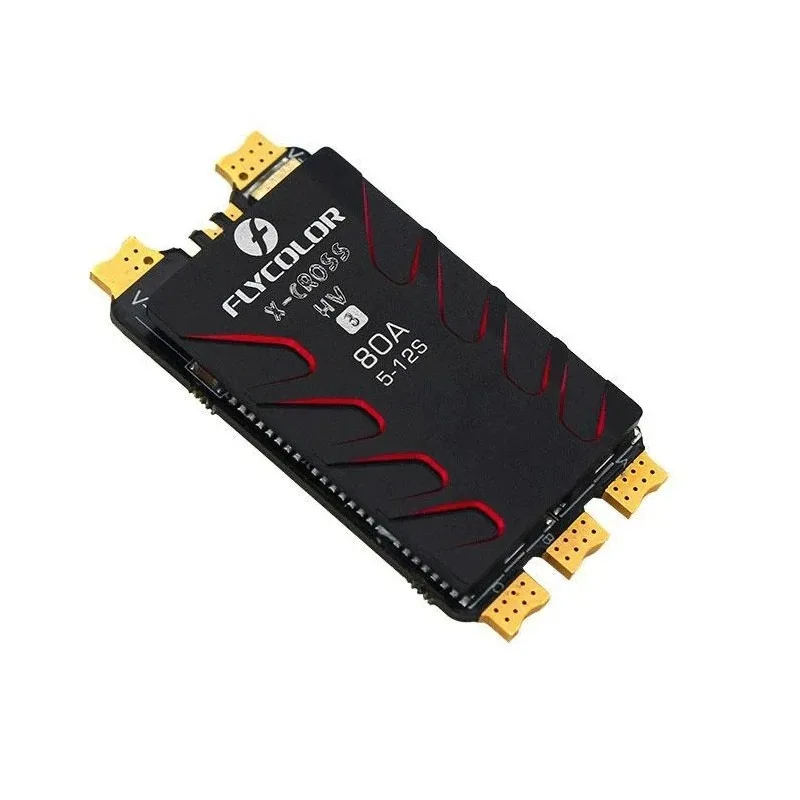 Фото Контроллер скорости FLYCOLOR X-CROSS HV3 60A 80A 120A 160A ESC 5-12S BLHeli-32 Dshot Proshot для мультироторных БПЛА и FPV-дронов для гонок №3