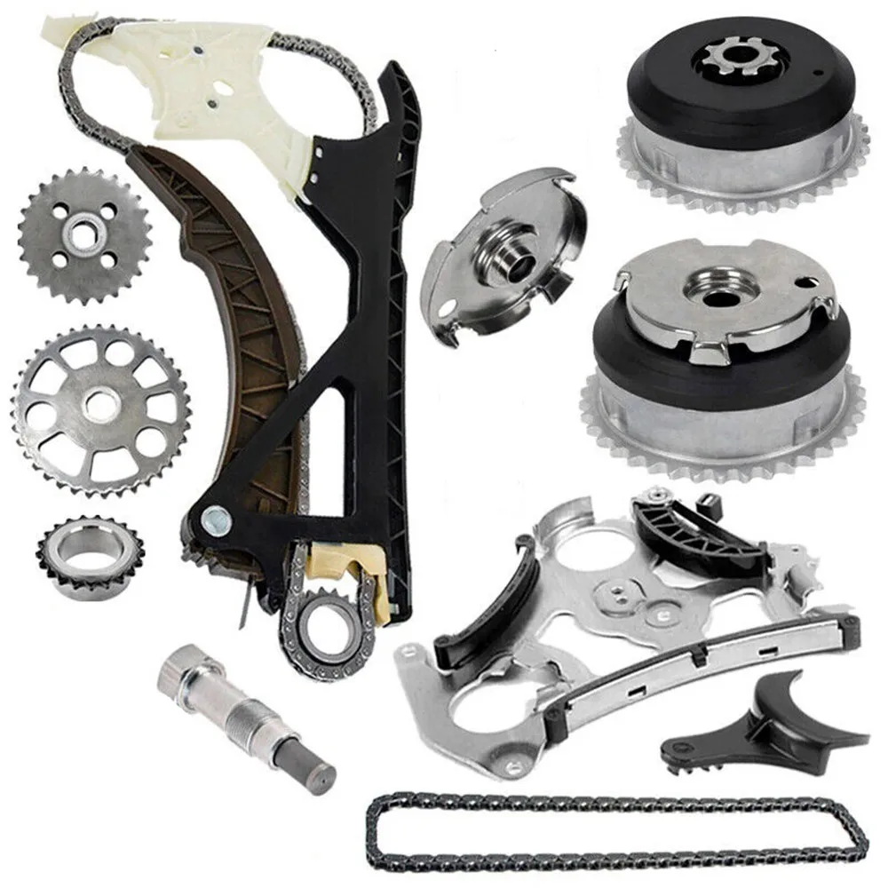 

N51 N52 N55 S55 Timing Chain Kit Guide Rail Assembly Engine Intake Exhaust Camshaft Timing Adjuster Gear for BMW 330 335 X3 X5