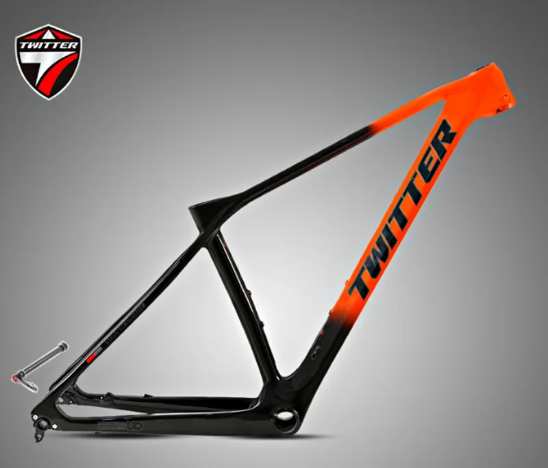 

Mountain Bike Carbon Fiber Frame TWITTER 29er 27.5er Thru Axle Variable Speed Off-road Vehicle Frameset AM XC BB92 Super Light