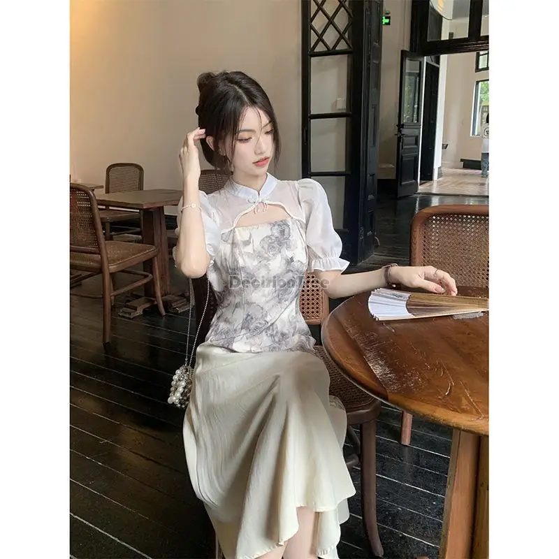 Женское Повседневное платье-Ципао Элегантное повседневное платье в китайском
