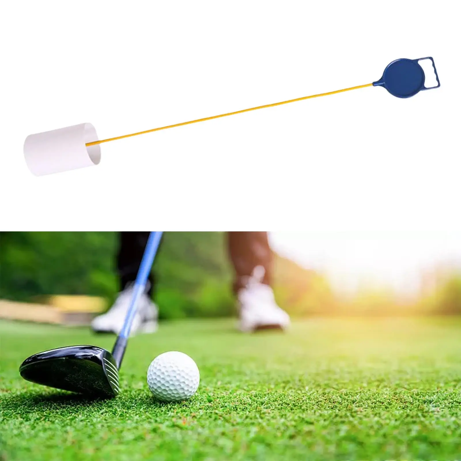 

Golf Putting Green Flag and Hole Cup Yard Practice Putt Training Gifts Golf Pin Flag Hole Cup Set for Lawn Home Beginners