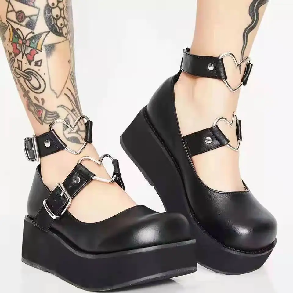

Platform Leather Shoes Women Flats Harajuku Casual Oxford Loafers Thick Bottom Mary Jane Ladies Lolita Shoes Women Moccasins
