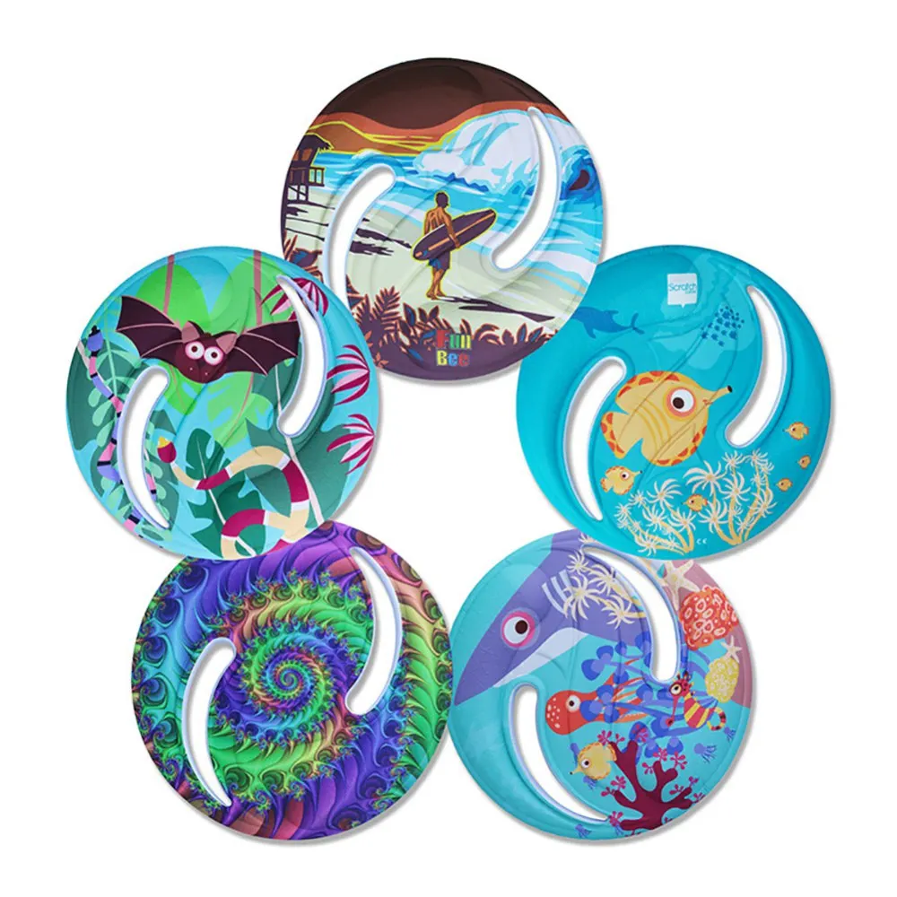 

WENASI Folding Golf Disc Parent-child Sports Toy Fold-up Disc Outdoor Leisure Toy Boomerang