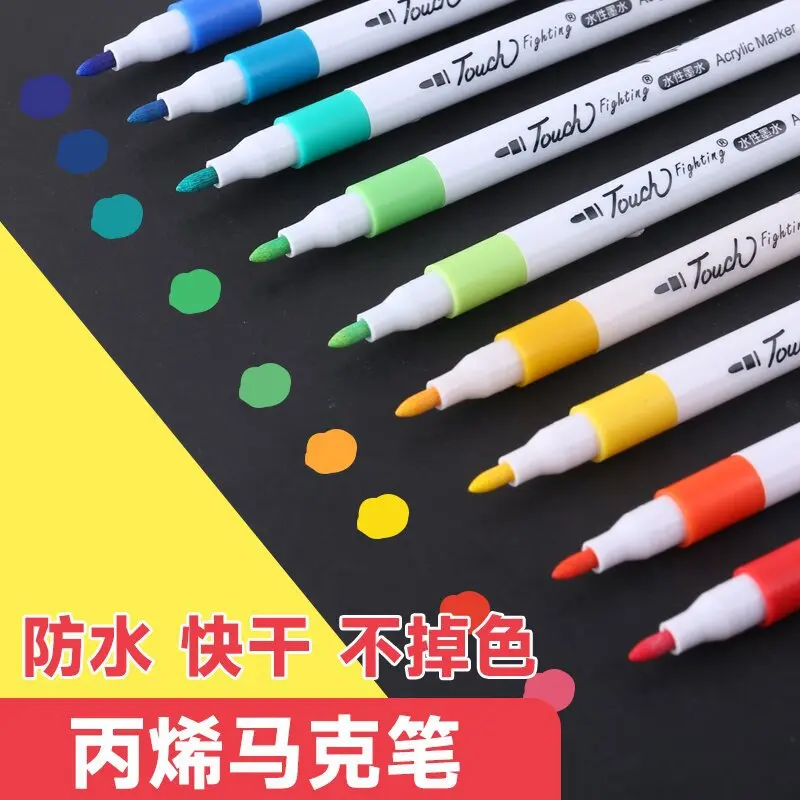 

Акриловая маркерная ручка для детского творчества, акриловая пигментная ручка, ручка для рисования на водной основе, керамическая кисть для рисования