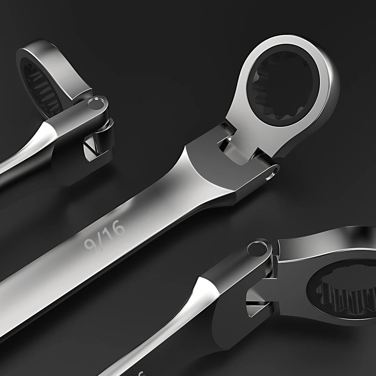 Набор комбинированных ключей из хром-ванадиевой стали магнитостойкий