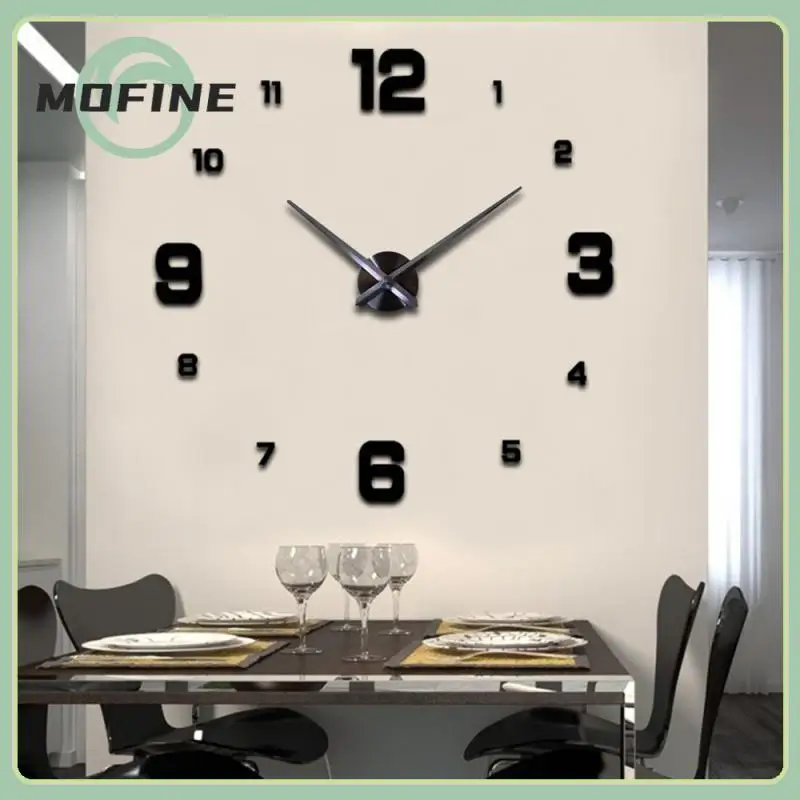 

Acrylic Removable Wall Clock Easy Installation Creative Diy Wall Clocks Silent Living Room Art Decal Sticker Home Decor 3d Diy
