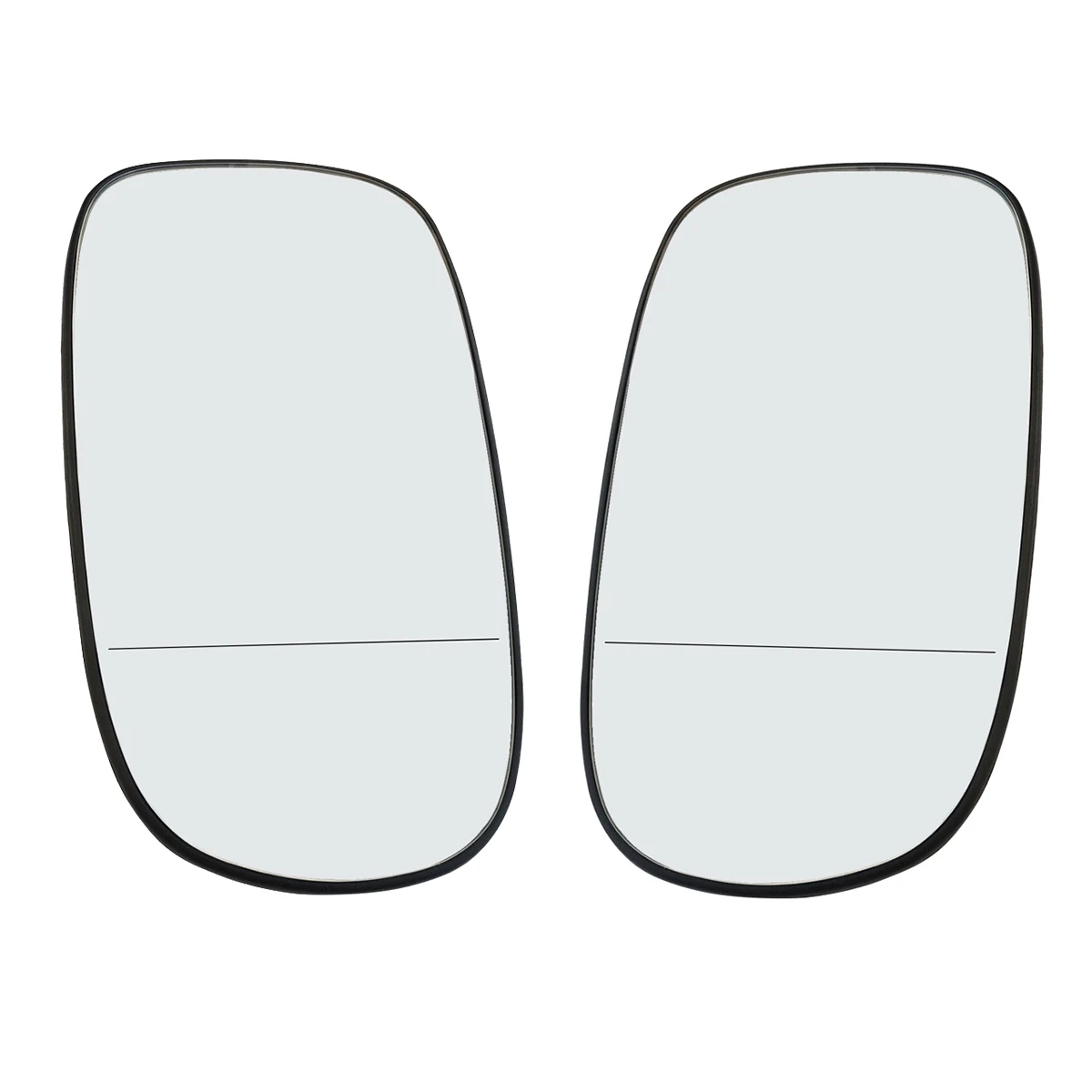 

Left+Right Side Door Wing Mirror Glass Wide Angle for SAAB 9-3 93 190mm x 107mm Clear 2002-2010