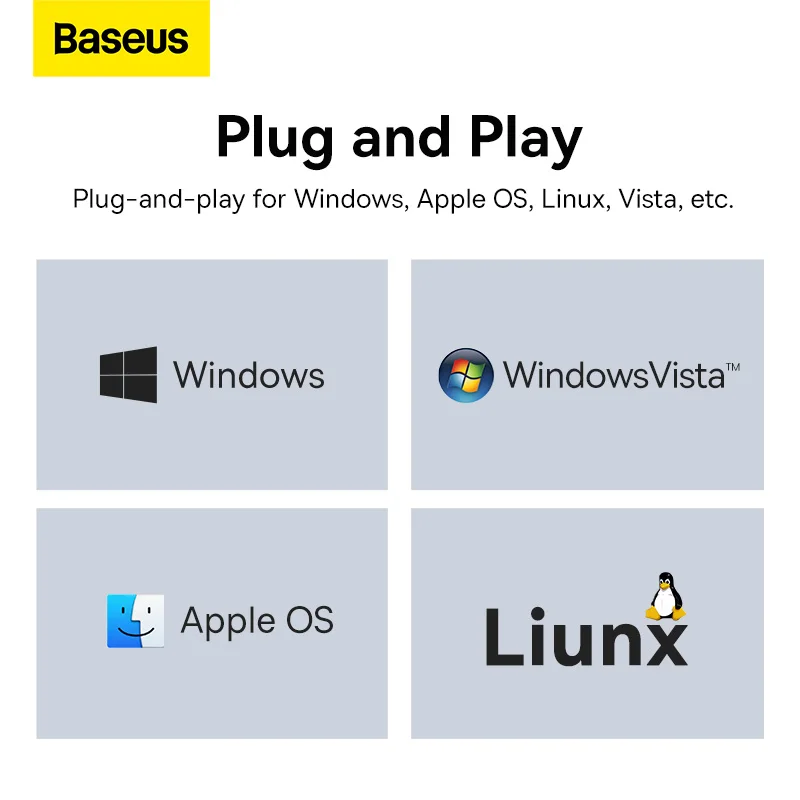 Baseus Ethernet адаптер USB 3 0/Type C к RJ45 LAN порт 1000/100 Мбит/с сетевая карта для ноутбука ПК