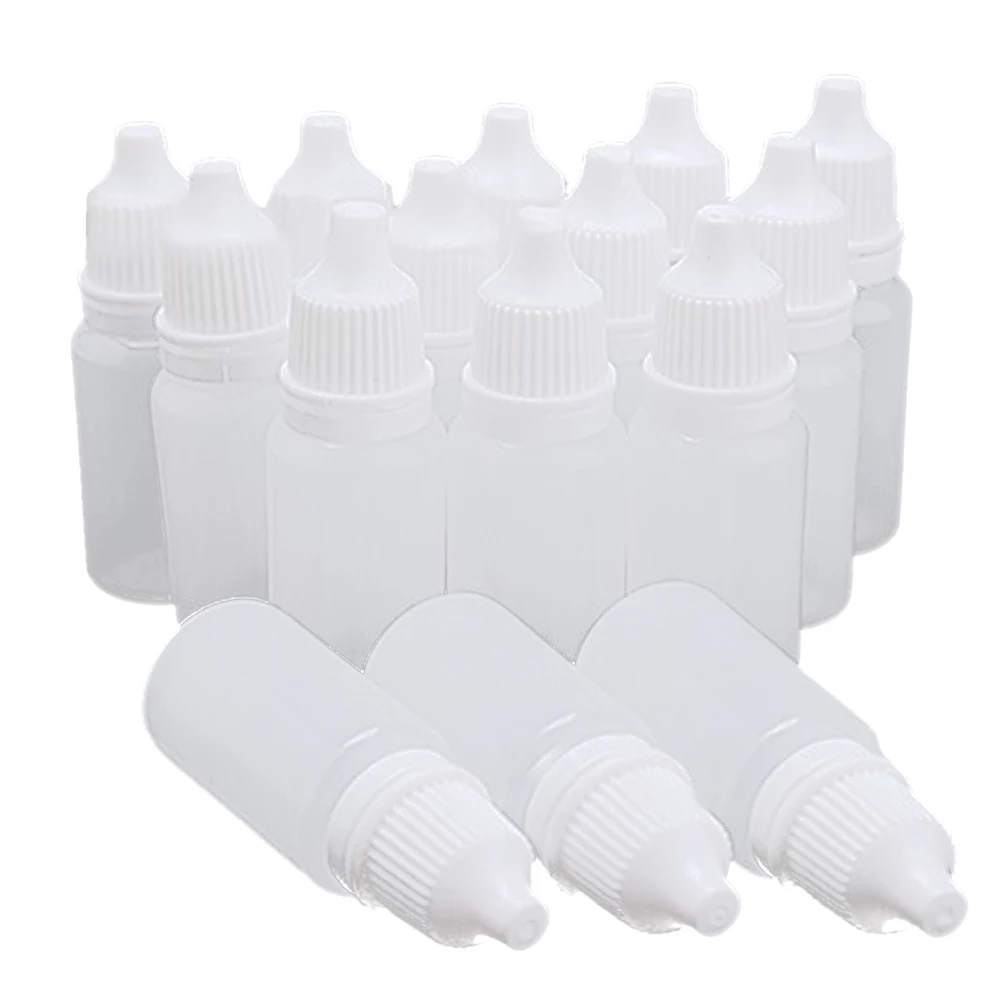 

5PCS 5ML/10ML/15ML/20ML/30ML/50ML/100ML Empty Plastic Squeezable Dropper Bottles Eye Liquid Dropper Refillable Bottles