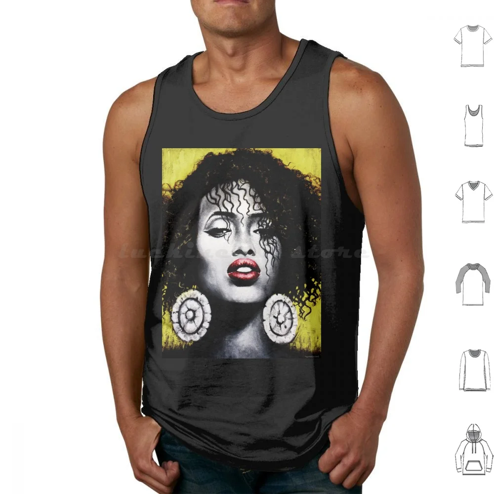 

Red Lips Pop Art Style Girl Tank Tops Print Cotton Hypnotizzzed Hypnotized By Anna Polish Design Polish Artist