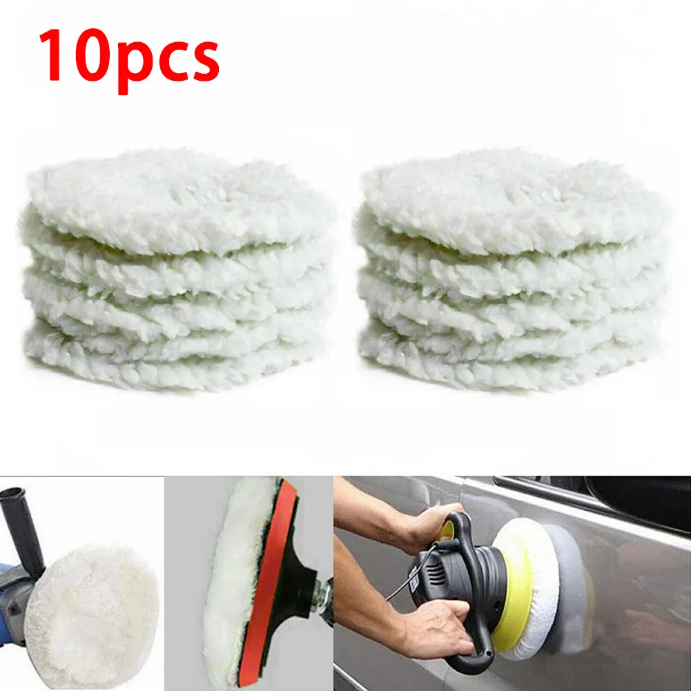 

Reusable Polishing Pad Replacement 10Pcs/kit Bonnet Buffer Car Polisher