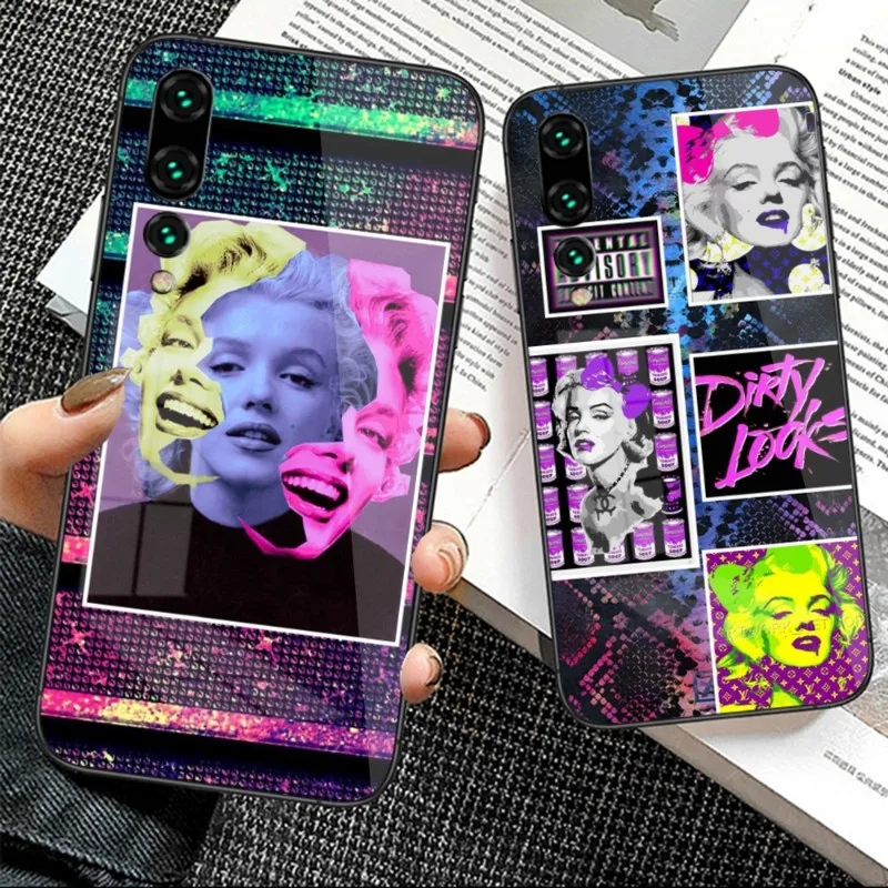 

Чехол для телефона с изображением эротичной девушки Мэрилин Монро для Huawei P50 P40 P30 P20 Pro Mate 40 30 20 Pro Nova 9 8 7 PC стеклянный чехол Funda Shell