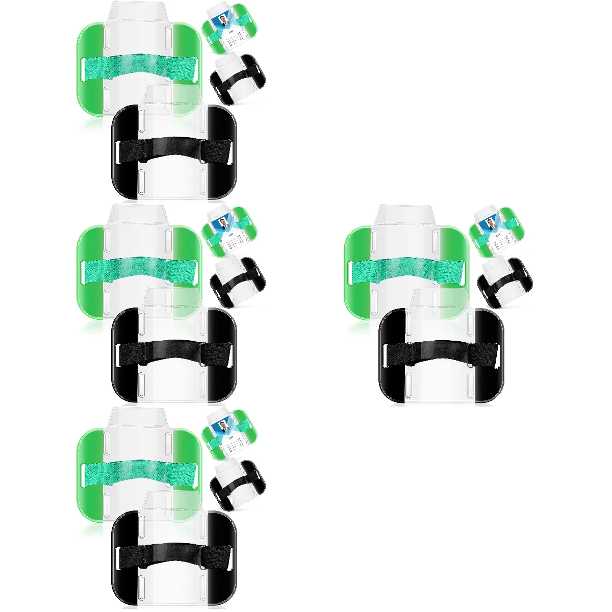 

16 шт., держатели для бейджей с регулируемым ремешком