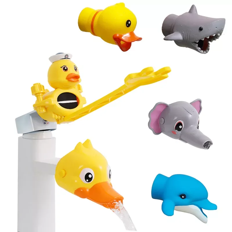 

Cute Animal Faucet Extender Water Children Saving Cartoon Faucet Tool Help Washing Hands Bathroom Bath Toys Kitchen Tap Tok Kids