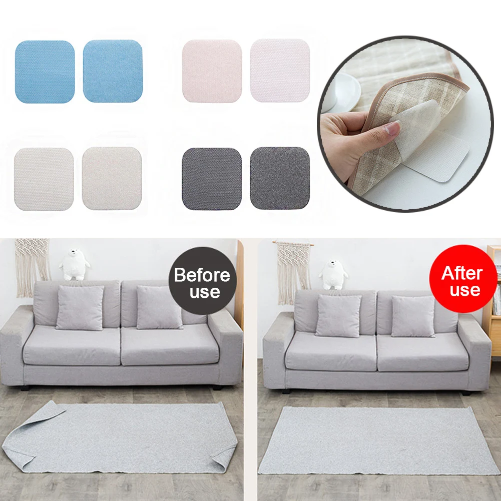 

10pairs Self Adhesive Anti Slip Mat Fastener Dots Stickers Adhesive Tape Bed Sheet Sofa Cushion Holder Carpet Keep Corners Flat