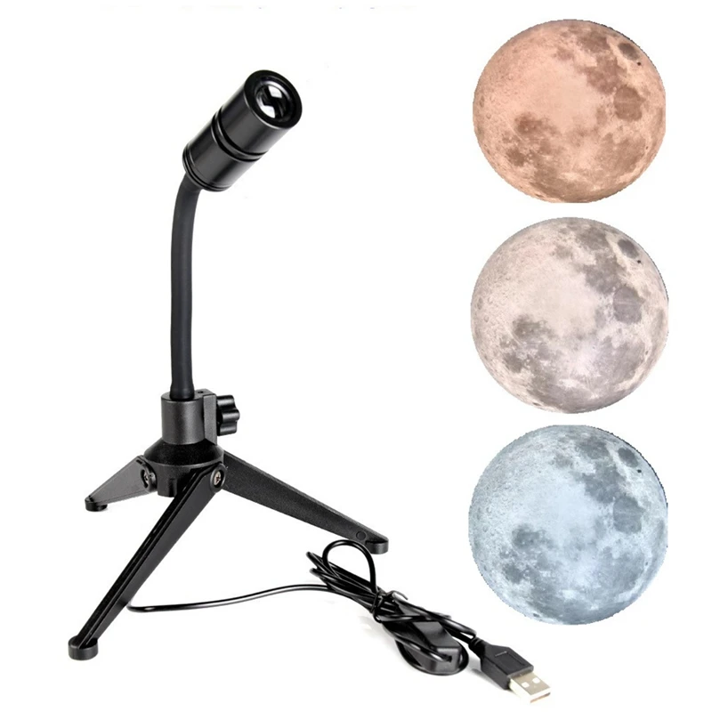 

Moon Projection Lamp Background Atmosphere Night Light Usb Moon Projection Lamp Photo Prop Wall Lights Party Decoration