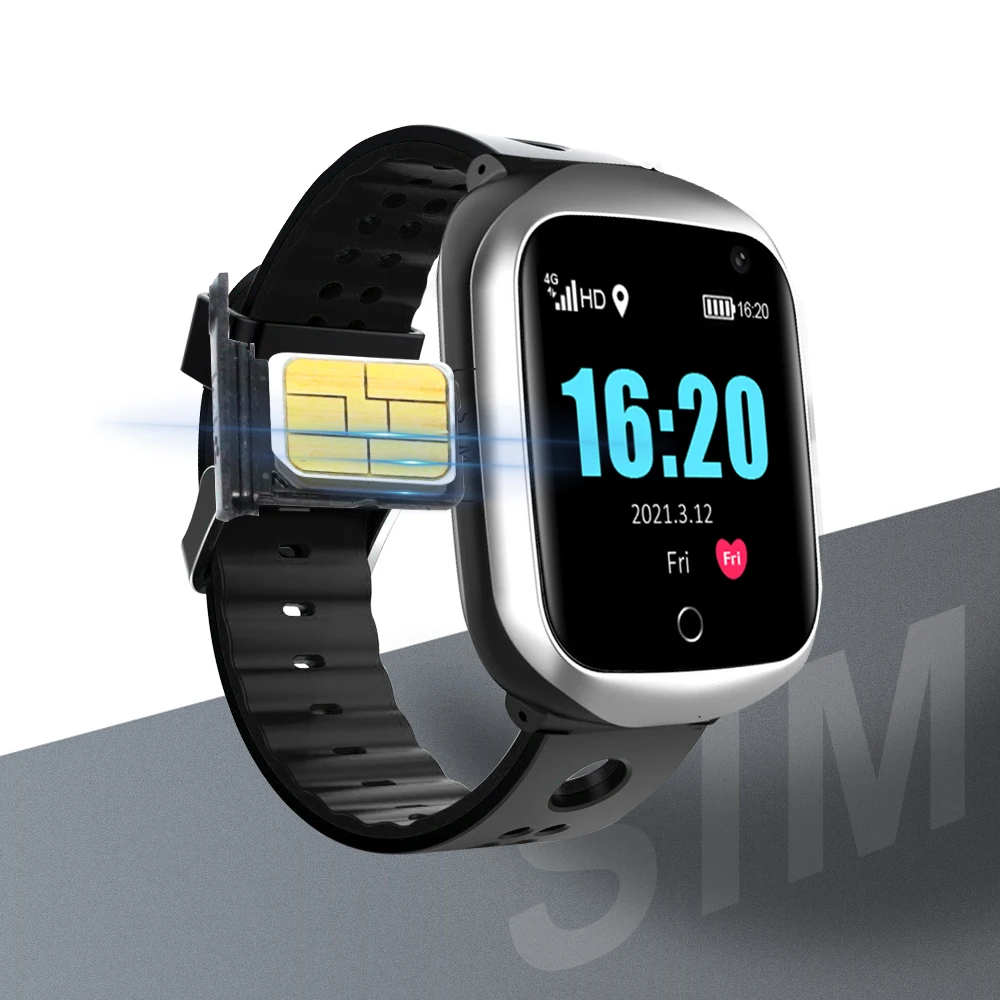 Водонепроницаемые умные часы для пожилых 4G пульсометр монитор здоровья