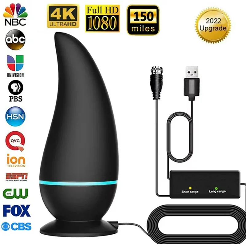 

Hengshanlao HDTV Антенна для всех смарт-ТВ комнатная и уличная цифровая антенна 5000 миль спутниковая антенна с усилителем сигнала приемник