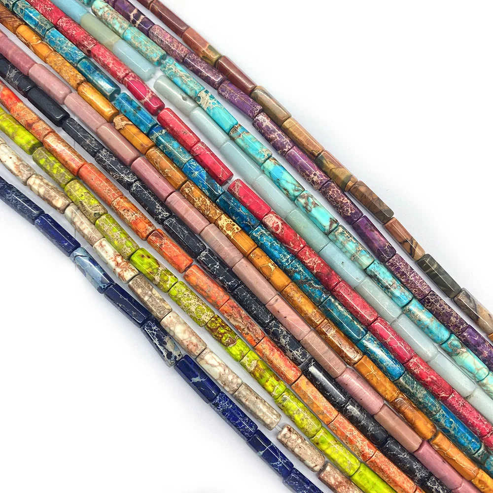 

Natural Stone Beads Pine Stone Color Charm Fashion Loose Spacer Beads For Jewelry Making DIY Handcraft Bracelet Accessories