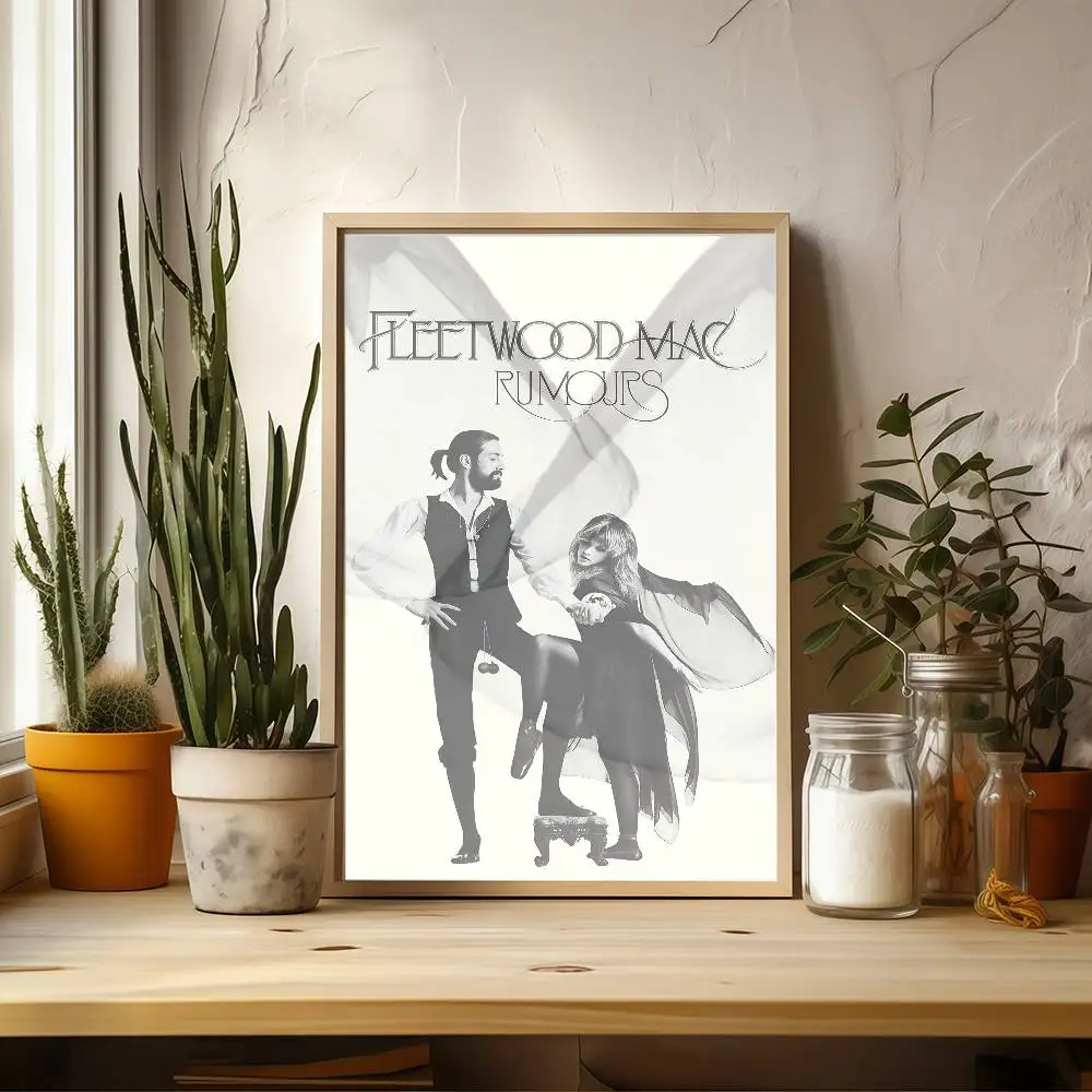 F-Fleetwood Rock Band Mac винтажные постеры липкие белые бумажные принты плакаты художественные плакаты наклейки на стену (art.: 3920d47418cdc) - 3920d47418cdc