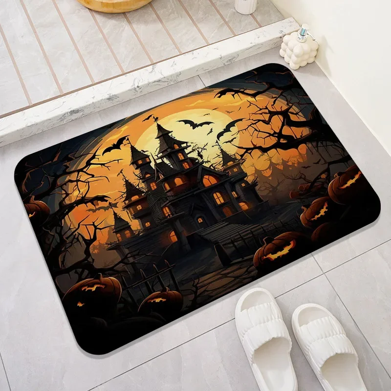 Коврик Vikama На Хэллоуин С Мультяшным Принтом Дизайн Призрака Нескользящий