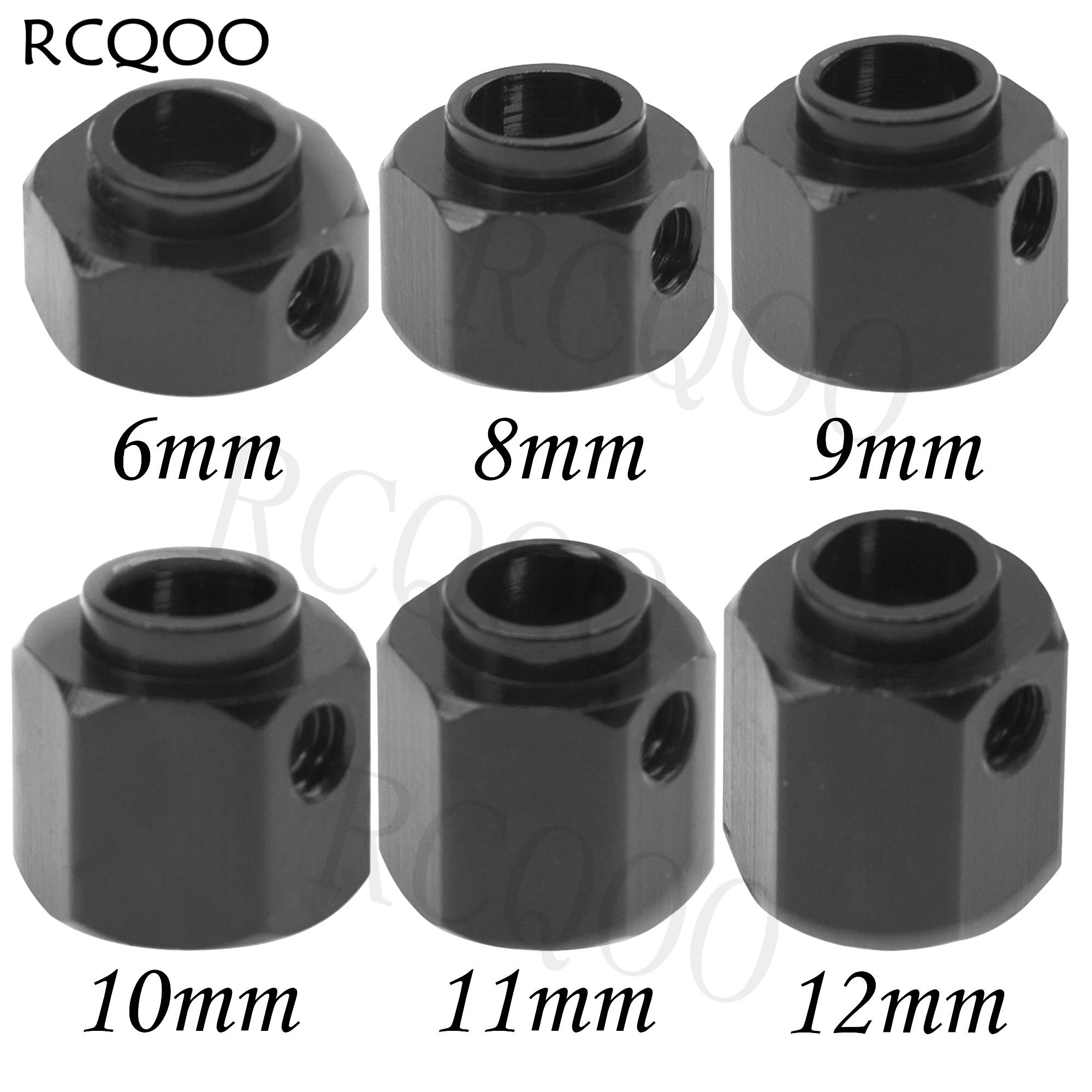 

Aluminum RC 12mm Hex Extended Wheel Hex Hub Extension 6mm Offset Spacers Compatible with Traxxas TRX4 TRX6 1/10 RC Crawler