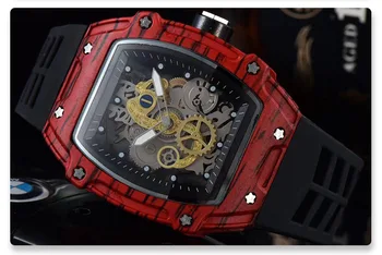 Luxury Top Brand Quartz Watch Men Military Wristwatch Mechanical Style Dial Male Tonneau Clock Reloj Hombre Relogio Masculino Other Image