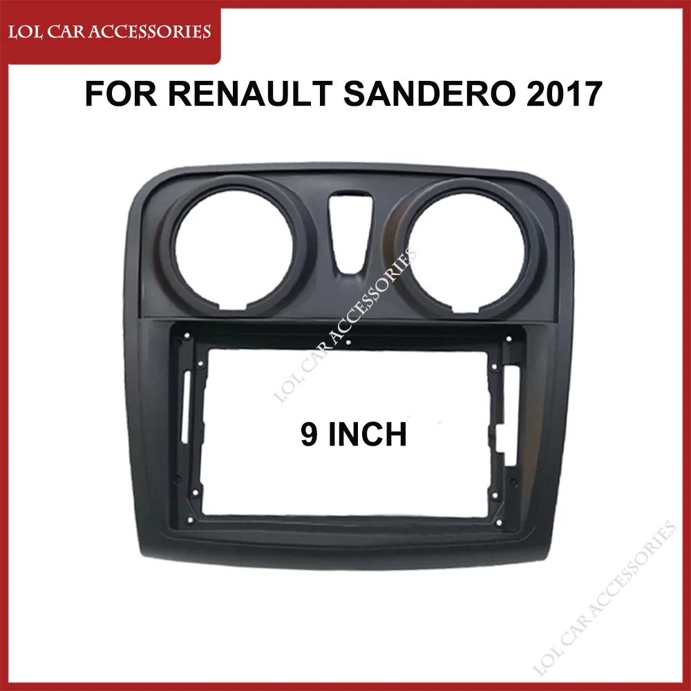 

9-дюймовый автомобильный радиоприемник для Renault Sandero 2014+, стерео GPS MP5, Android-плеер, аксессуары, 2 Din, головное устройство, Fascias, рамка панели приборной панели
