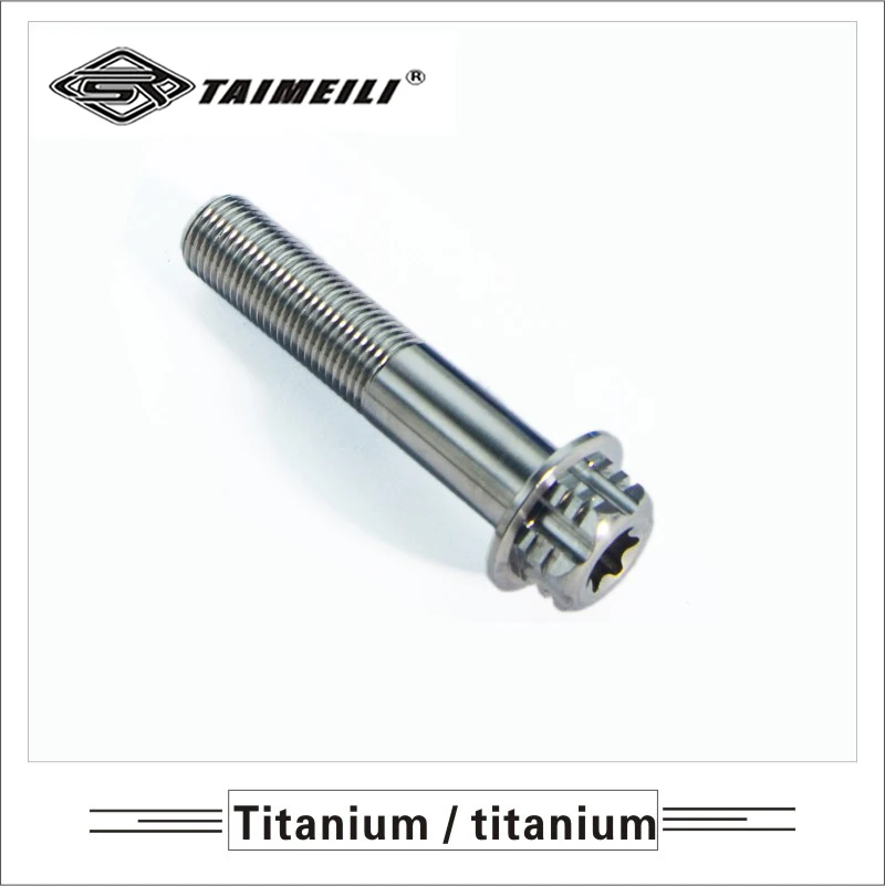 

TAIMEILI 1 шт. винт из титанового сплава M12 × 25/30/40/60/120 ММП 1.25/p1.5 винты для ремонта и модификации мотоциклов