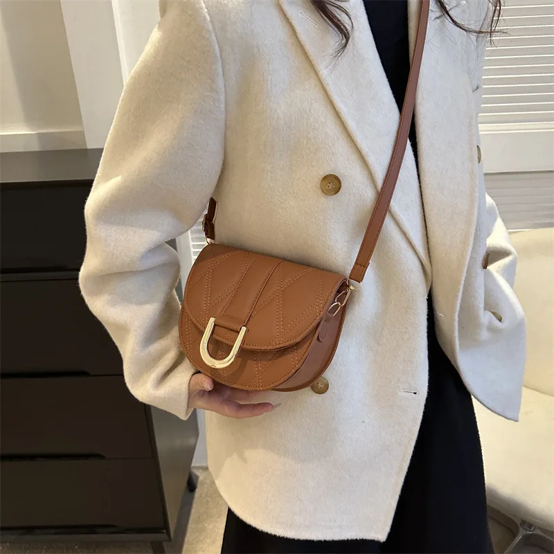 Модная и изысканная сумка через плечо из искусственного материала винтажные