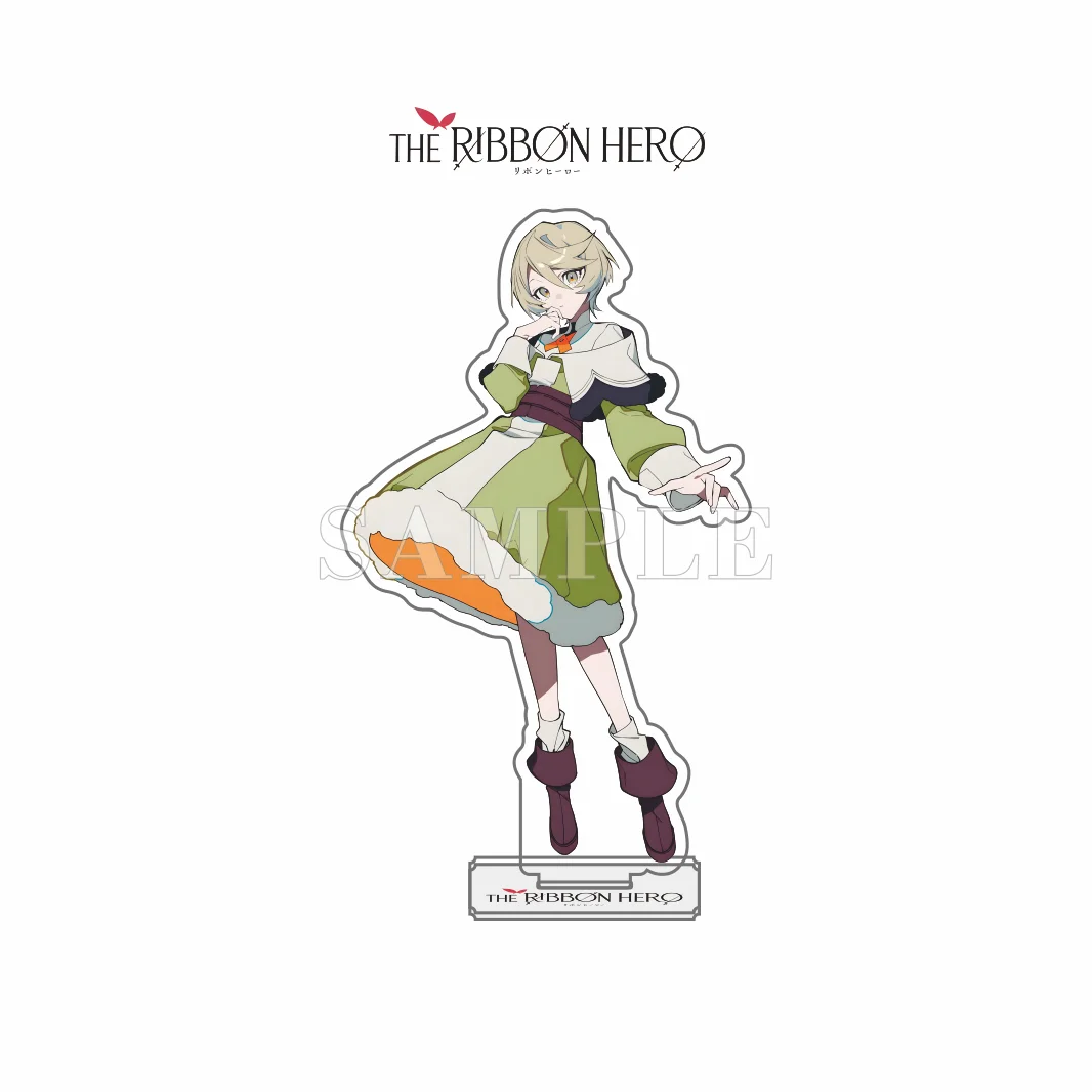 Фото Акриловая подставка THE RIBBON HERO, милая фигурка-стенд в стиле чиби, версия Ribbon Hero, фэнтезийный аниме-персонаж (мальчик/девочка), украшение для стола, брелок. №5