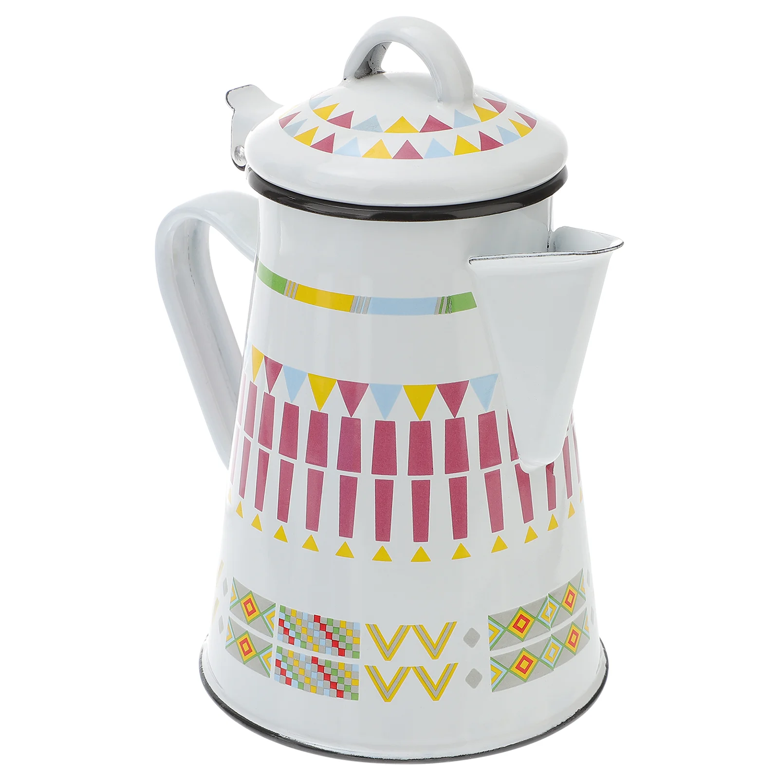 

Coffee Kettle Tea Pot Teapot Water Enamel Ceramic Drip Percolator Pour Over Vintage Hand Boiler Retro Enameled Warmer Maker