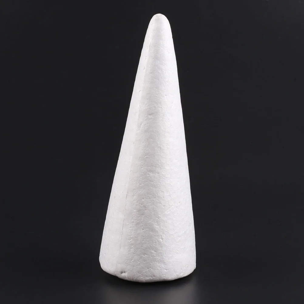 

Cone Cones Christmas Styrofoam Craft Tree Polystyrene Crafts Shapes Diy White Floral Party Ornament Shaped Decorative Supplies